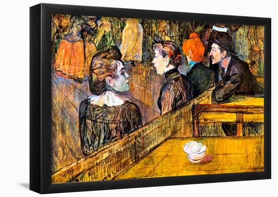 Henri de Toulouse-Lautrec At the Moulin de la Gallette Art Print Poster-null-Framed Poster