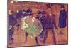 Henri de Toulouse-Lautrec Ball at Moulin Rouge Art Print Poster-null-Mounted Poster