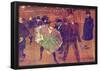 Henri de Toulouse-Lautrec Ball at Moulin Rouge Art Print Poster-null-Framed Poster