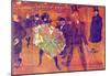 Henri de Toulouse-Lautrec Ball At Moulin-Rouge Art Print Poster-null-Mounted Poster