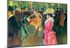 Henri de Toulouse-Lautrec Ball in the Moulin Rouge Art Print Poster-null-Mounted Poster