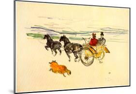 Henri de Toulouse-Lautrec Carriage Art Print Poster-null-Mounted Poster