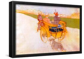 Henri de Toulouse-Lautrec Carriage with Dog Art Print Poster-null-Framed Poster