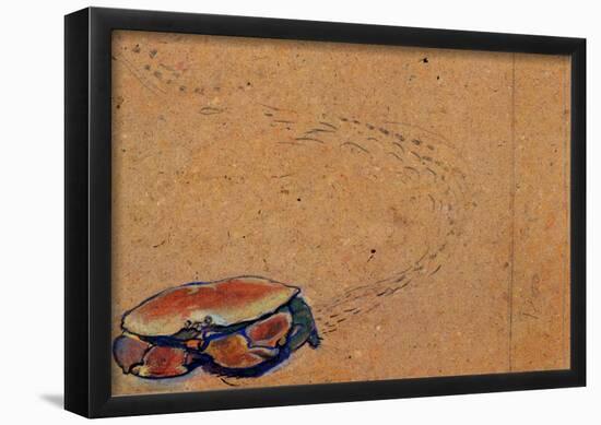 Henri de Toulouse-Lautrec Crab on the Sand Art Print Poster-null-Framed Poster