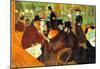 Henri de Toulouse-Lautrec In the Moulin Rouge Art Print Poster-null-Mounted Poster