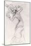 Henri de Toulouse-Lautrec Jane Avril 4 Sketch Art Print Poster-null-Mounted Poster