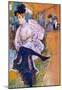 Henri de Toulouse-Lautrec Jane Avril Dances Art Print Poster-null-Mounted Poster