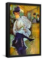 Henri de Toulouse-Lautrec Jane Avril Dancing 2 Art Print Poster-null-Framed Poster