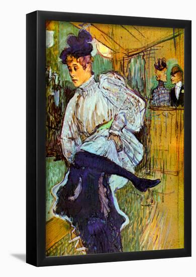 Henri de Toulouse-Lautrec Jane Avril Dancing 2 Art Print Poster-null-Framed Poster