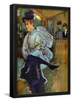 Henri de Toulouse-Lautrec Jane Avril Dancing 2 Art Print Poster-null-Framed Poster