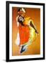 Henri de Toulouse-Lautrec Jane Avril Dancing-Henri de Toulouse-Lautrec-Framed Art Print