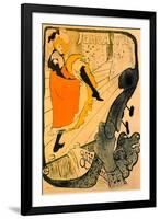 Henri de Toulouse-Lautrec Jane Avril-null-Framed Art Print