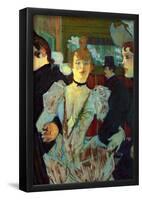 Henri de Toulouse-Lautrec La Goulue Entering the Moulin Rouge Art Print Poster-null-Framed Poster