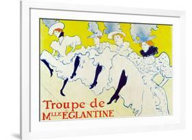 Henri de Toulouse-Lautrec La Troupe de Mlle Eglantine-Henri de Toulouse-Lautrec-Framed Art Print