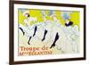 Henri de Toulouse-Lautrec La Troupe de Mlle Eglantine-Henri de Toulouse-Lautrec-Framed Art Print