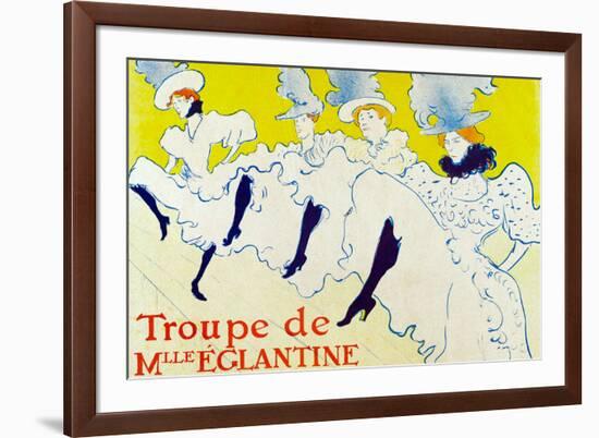 Henri de Toulouse-Lautrec La Troupe de Mlle Eglantine-Henri de Toulouse-Lautrec-Framed Art Print