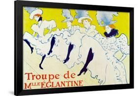Henri de Toulouse-Lautrec La Troupe de Mlle Eglantine-Henri de Toulouse-Lautrec-Framed Art Print