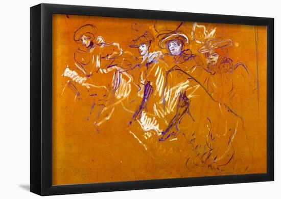 Henri de Toulouse-Lautrec Mlles Eglantines Art Print Poster-null-Framed Poster