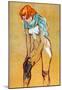 Henri de Toulouse-Lautrec Stockings Art Print Poster-null-Mounted Poster