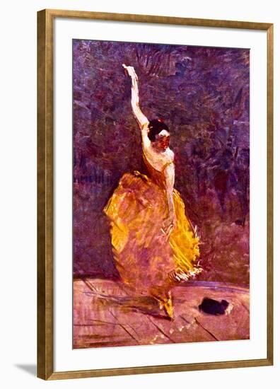 Henri de Toulouse-Lautrec The Dancing Girl-null-Framed Art Print