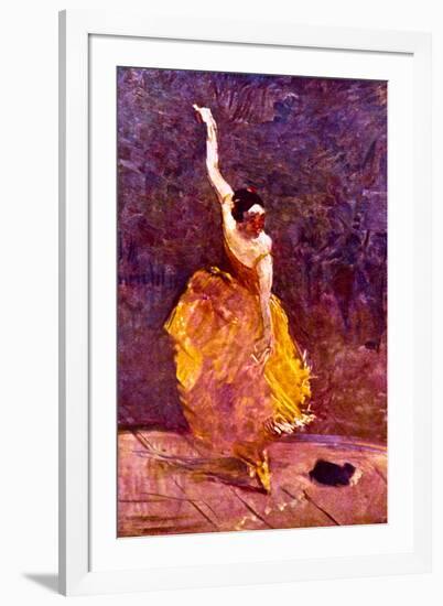 Henri de Toulouse-Lautrec The Dancing Girl-null-Framed Art Print