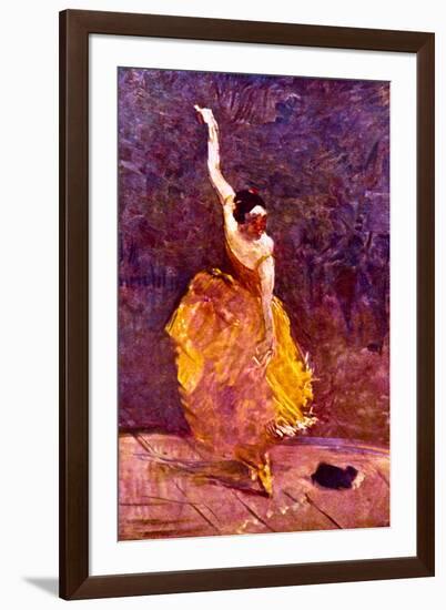 Henri de Toulouse-Lautrec The Dancing Girl-null-Framed Art Print