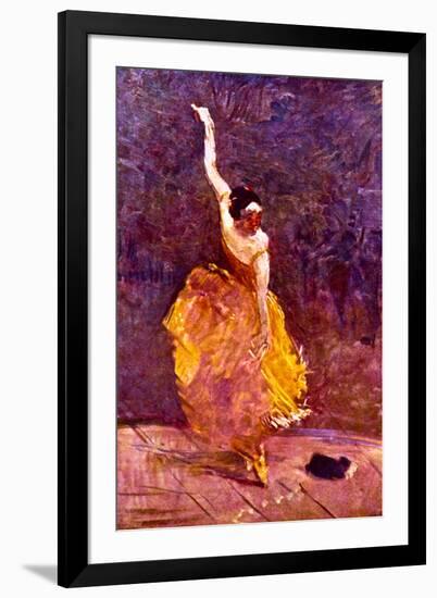 Henri de Toulouse-Lautrec The Dancing Girl-null-Framed Art Print