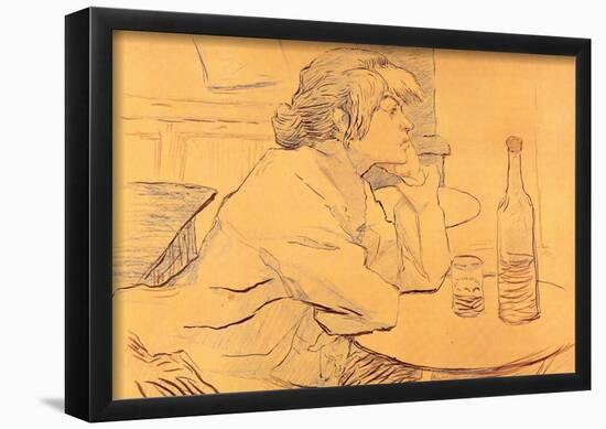 Henri de Toulouse-Lautrec The Hangover Art Print Poster-null-Framed Poster