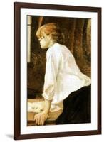 Henri de Toulouse-Lautrec The Laundress-null-Framed Art Print