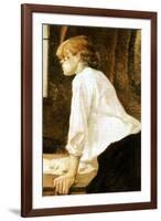 Henri de Toulouse-Lautrec The Laundress-null-Framed Art Print