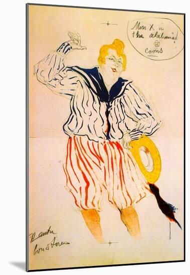 Henri de Toulouse-Lautrec The Seamen Song Art Print Poster-null-Mounted Poster