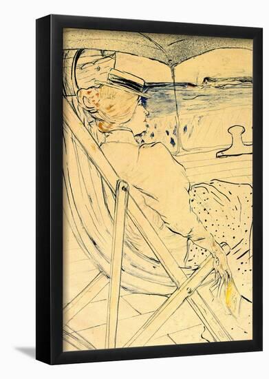 Henri de Toulouse-Lautrec The Traveller Art Print Poster-null-Framed Poster