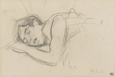 Woman Sleeping, Right Cheek Resting on the Left Hand