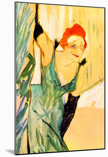 Henri de Toulouse-Lautrec Yvette Guilbert Greets the Audience Art Print Poster-null-Mounted Poster