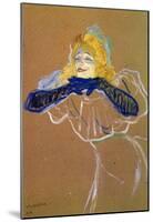 Henri de Toulouse-Lautrec Yvette Guilbert Sings Art Print Poster-null-Mounted Poster