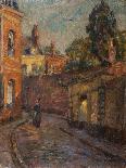 Street Scene, 1912 (Oil on Panel)-Henri Duhem-Giclee Print