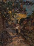 Street Scene, 1912 (Oil on Panel)-Henri Duhem-Giclee Print