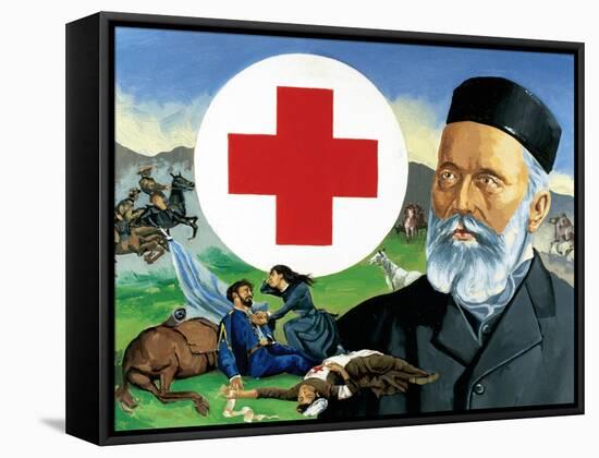 Henri Dunant (1828-1910). Swiss Philanthropist-null-Framed Stretched Canvas