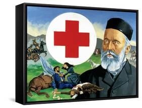 Henri Dunant (1828-1910). Swiss Philanthropist-null-Framed Stretched Canvas