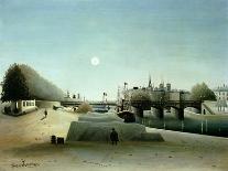 A View of the Ile Saint-Louis from Port Saint-Nicolas, Evening, C.1888-Henri Emilien Rousseau-Giclee Print