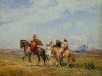 An Arab on a Horse in a Desert Landscape-Henri Emilien Rousseau-Giclee Print