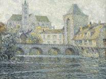 Breton Port by Moonlight; Port Breton Au Clair De Lune-Henri Eugene Augustin Le Sidaner-Giclee Print