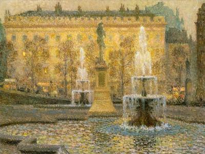 Reproduction Tableau La Porte Du Parc – Henri-Eugène Le Sidaner, 1905, Impression Qualité Archive