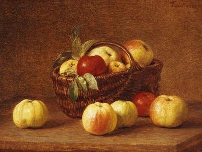Apples in a Basket on a Table