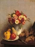 Still Life: Roses and Fruits-Henri Fantin-Latour-Giclee Print