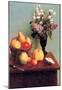 Henri Fantin-Latour Still Life with Flowers and Fruits Art Print Poster-null-Mounted Poster
