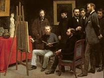 Studio at Batignolles, 1870-Henri Fantin-Latour-Giclee Print