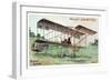 Henri Farman in the Farman Biplane, French Aviator and Aircraft Constructor, C1909-null-Framed Giclee Print