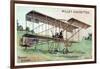 Henri Farman in the Farman Biplane, French Aviator and Aircraft Constructor, C1909-null-Framed Giclee Print