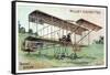 Henri Farman in the Farman Biplane, French Aviator and Aircraft Constructor, C1909-null-Framed Stretched Canvas